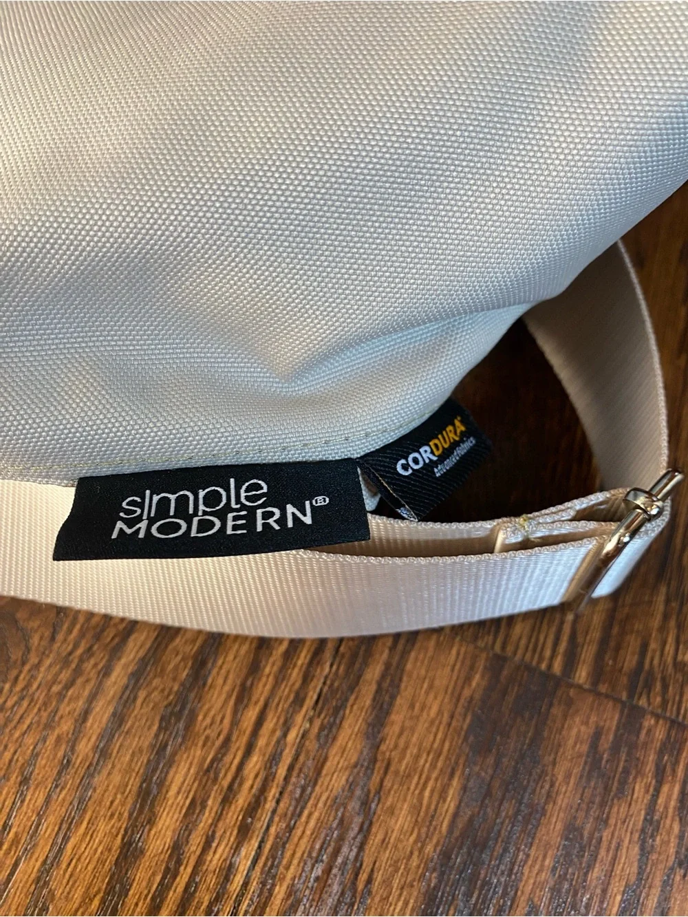 Simple Modern Harper Shoulder Laptop Bag Water-Resistant Light Almond NWT